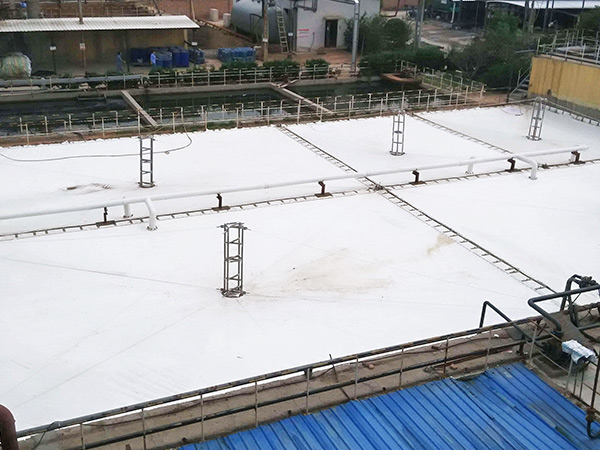 污水池反吊膜膜面破損應(yīng)該如何修復(fù)?河南天朗來