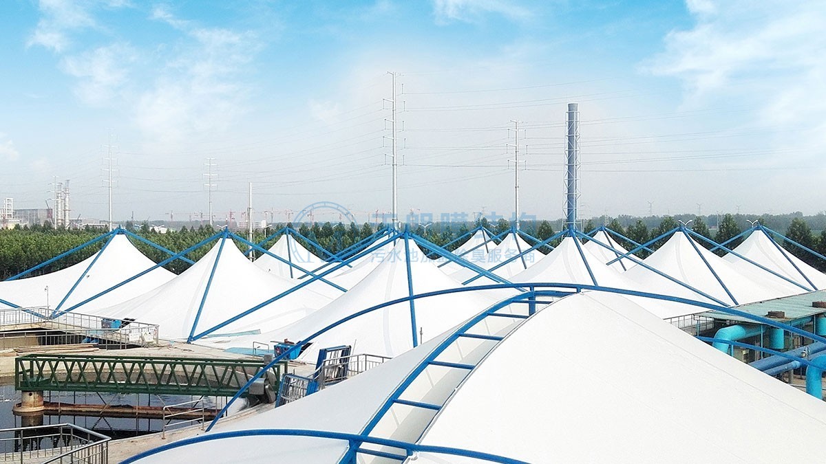 魯抗醫藥鄒城園區污水池膜加蓋工程